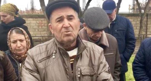 Gasanbek Shikhakhmedov, father of disappeared Aslan Shikhakhmedov, February 11, 2018. Photo by Patimat Makhmudova for the Caucasian Knot. Gasanbek Shikhakhmedov, father of disappeared Aslan Shikhakhmedov, February 11, 2018. Photo by Patimat Makhmudova for the Caucasian Knot.