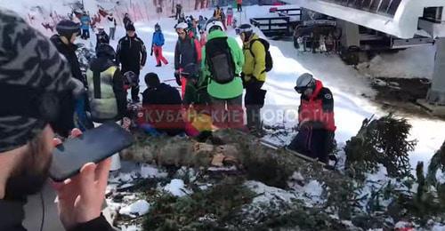 At the place of incident. Still picture of 'Kuban News' video footage, https://www.youtube.com/watch?v=Kigqr4LC21g At the place of incident. Still picture of 'Kuban News' video footage, https://www.youtube.com/watch?v=Kigqr4LC21g