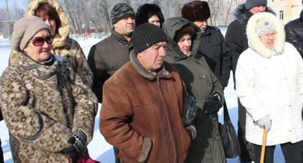 Miners' picket in Gukovo, February 26, 2018. Photo by Vyacheslav Prudnikov for the Caucasian Knot. Miners' picket in Gukovo, February 26, 2018. Photo by Vyacheslav Prudnikov for the Caucasian Knot.