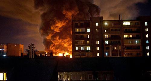 Fire in Tbilisi. Photo: Alexander Imedashvili https://sputnik-georgia.com/incidents/20180227/239469400/xanzari-tbilisis-bazrobaze.html Fire in Tbilisi. Photo: Alexander Imedashvili https://sputnik-georgia.com/incidents/20180227/239469400/xanzari-tbilisis-bazrobaze.html