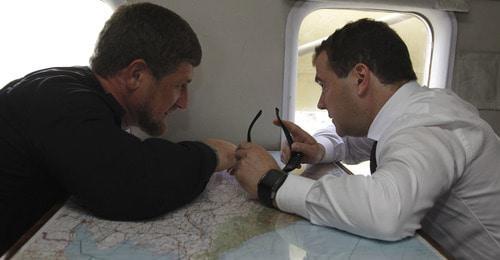 Ramzan Kadyrov (left) and Dmitry Medvedev. Photo: REUTERS/Dmitry Astakhov/RIA Novosti/Pool Ramzan Kadyrov (left) and Dmitry Medvedev. Photo: REUTERS/Dmitry Astakhov/RIA Novosti/Pool