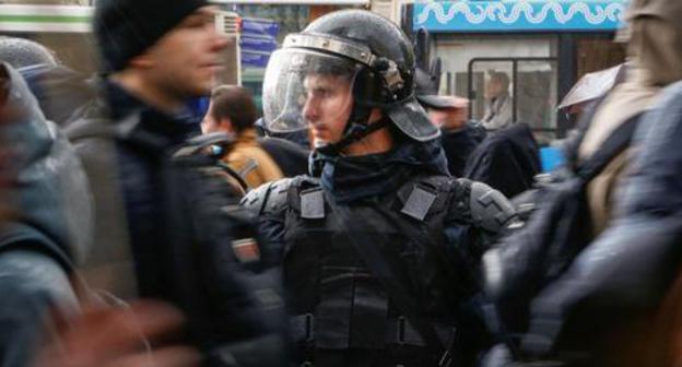 Law enforcers at the rally of Navalny's supporters. Photo: REUTERS/Sergei Karpukhin Law enforcers at the rally of Navalny's supporters. Photo: REUTERS/Sergei Karpukhin