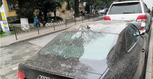 Coloured precipitation fell in the Krasnodar Territory. Sochi, March 23, 2018. Photo by Svetlana Kravchenko for the "Caucasian Knot" Coloured precipitation fell in the Krasnodar Territory. Sochi, March 23, 2018. Photo by Svetlana Kravchenko for the "Caucasian Knot"