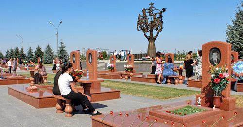 Memorial cemetery "City of Angels" in Beslan. Photo by Emma Marzoeva for the Caucasian Knot. Memorial cemetery "City of Angels" in Beslan. Photo by Emma Marzoeva for the Caucasian Knot.