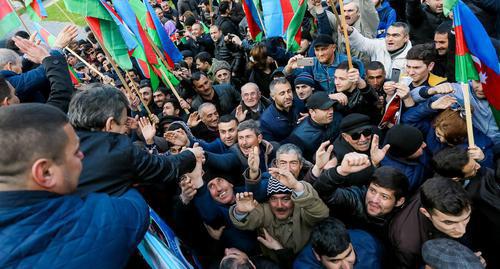 Participants of the rally in Baku on March 31. Photo by Aziz Karimov for the "Caucasian Knot" Participants of the rally in Baku on March 31. Photo by Aziz Karimov for the "Caucasian Knot"