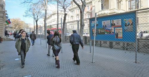 Agitation banners in Baku streets, April 9, 2018. Photo by Aziz Karimov for the Caucasian Knot Agitation banners in Baku streets, April 9, 2018. Photo by Aziz Karimov for the Caucasian Knot