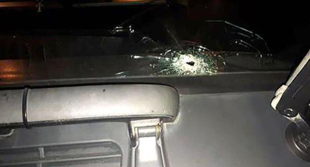 Shelled civilian truck. Photo from Edvard Antinyan's Facebook page https://www.facebook.com/photo.php?fbid=10212283473384502&set=a.10207168596075766.1073741827.1308566520&type=3&theater Shelled civilian truck. Photo from Edvard Antinyan's Facebook page https://www.facebook.com/photo.php?fbid=10212283473384502&set=a.10207168596075766.1073741827.1308566520&type=3&theater