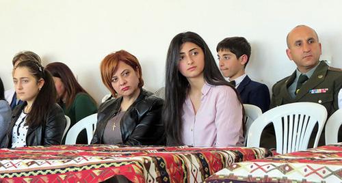 Participants of the discussion "Nation, army, family" in Stepanakert. Photo by Alvard Grigoryan for the "Caucasian Knot" Participants of the discussion "Nation, army, family" in Stepanakert. Photo by Alvard Grigoryan for the "Caucasian Knot"
