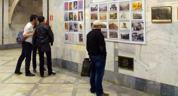 Visitors of the exhibition "Towers of the Caucasus: Dagestan and Ingushetia", Makhachkala, April 2018. Photo by Ilyas Kapiyev for the "Caucasian Knot" Visitors of the exhibition "Towers of the Caucasus: Dagestan and Ingushetia", Makhachkala, April 2018. Photo by Ilyas Kapiyev for the "Caucasian Knot"