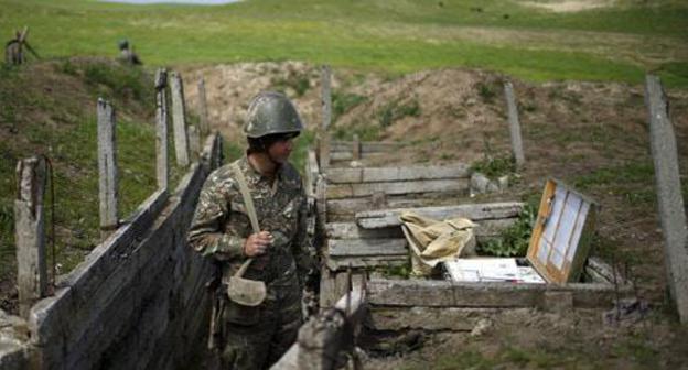 At the contact line in Nagorno-Karabakh. Photo: REUTERS/Staff At the contact line in Nagorno-Karabakh. Photo: REUTERS/Staff