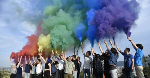 Activists of the LGBT movement are holding protests in Tbilisi. April 17, 2018. Photo: Mzia Saganelidze (RFE/RL) Activists of the LGBT movement are holding protests in Tbilisi. April 17, 2018. Photo: Mzia Saganelidze (RFE/RL)