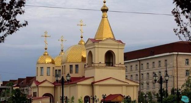 Church of Archangel Michael in Grozny. Screenshot: https://www.youtube.com/watch?v=_oR7UwLKE0k Church of Archangel Michael in Grozny. Screenshot: https://www.youtube.com/watch?v=_oR7UwLKE0k