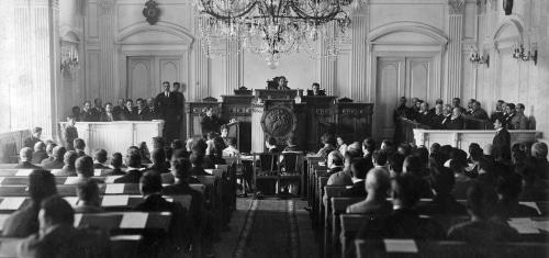 A constitutional assembly of Georgia, 1919. National Archives of Georgia, photo courtesy of the press service of the government of Georgia A constitutional assembly of Georgia, 1919. National Archives of Georgia, photo courtesy of the press service of the government of Georgia