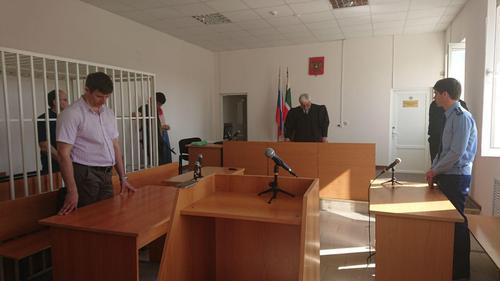 The judge gives a verdict in Oyub Titiev's case on May 24, 2018. Photo by the Human Rights Centre "Memorial" The judge gives a verdict in Oyub Titiev's case on May 24, 2018. Photo by the Human Rights Centre "Memorial"