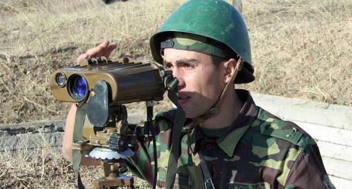 A soldier of the Army of Defence of Nagorno-Karabakh. Photo http://www.nkrmil.am/gallery/photos/view/18 A soldier of the Army of Defence of Nagorno-Karabakh. Photo http://www.nkrmil.am/gallery/photos/view/18