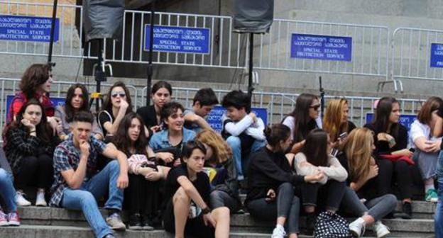 Protest action over court decision in the murder case of two schoolboys, June 1, 2018. Photo by Inna Kukudzhanova for the Caucasian Knot Protest action over court decision in the murder case of two schoolboys, June 1, 2018. Photo by Inna Kukudzhanova for the Caucasian Knot