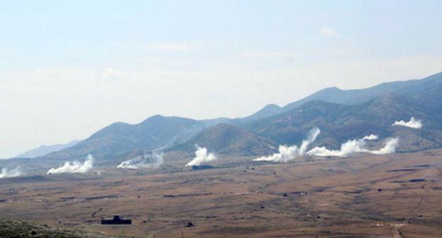 Military exercises of the Azerbaijani Army held near the troops contact line. June 15, 2018. Photo by the press service of the Azerbaijani Ministry of Defence https://mod.gov.az/ru/news/uspeshno-zavershilis-ucheniya-armejskogo-obedineniya-video-23066.html Military exercises of the Azerbaijani Army held near the troops contact line. June 15, 2018. Photo by the press service of the Azerbaijani Ministry of Defence https://mod.gov.az/ru/news/uspeshno-zavershilis-ucheniya-armejskogo-obedineniya-video-23066.html