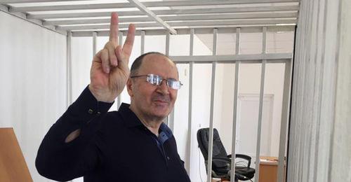 Oyub Titiev. Photo: press service of HRC "Memorial". Oyub Titiev. Photo: press service of HRC "Memorial".