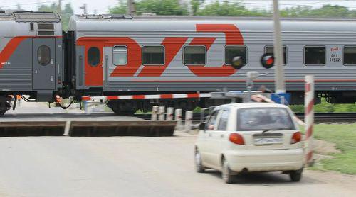 A railway crossing. Photo by the press service of the North Caucasus Railway A railway crossing. Photo by the press service of the North Caucasus Railway