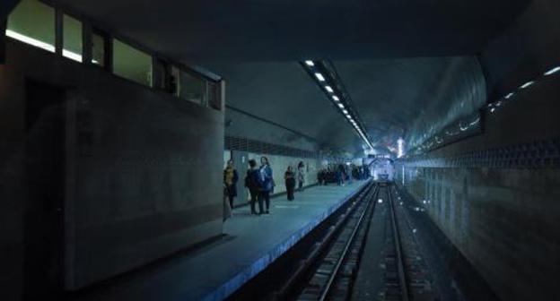 Baku metro. Photo: © Sputnik / Murad Orujovhttps://ru.sputnik.az/incidents/20180703/416040545/baku-metro-poeazd-tonnel.html Baku metro. Photo: © Sputnik / Murad Orujovhttps://ru.sputnik.az/incidents/20180703/416040545/baku-metro-poeazd-tonnel.html
