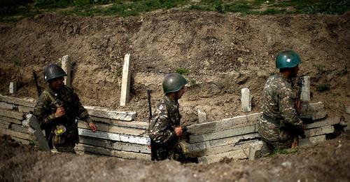 On the contact line in Nagorno-Karabakh. Photo: REUTERS/Staff On the contact line in Nagorno-Karabakh. Photo: REUTERS/Staff