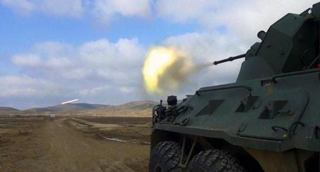 Military drills in Azerbaijan using new vehicles supplied to Baku by Russia, February 2018. Photo: press service of the Ministry of Defence of Azerbaijan. Military drills in Azerbaijan using new vehicles supplied to Baku by Russia, February 2018. Photo: press service of the Ministry of Defence of Azerbaijan.