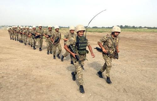 Azerbaijani soldiers, July 30, 2018. Photo by press service of the Azerbaijani Ministry of Defence Azerbaijani soldiers, July 30, 2018. Photo by press service of the Azerbaijani Ministry of Defence