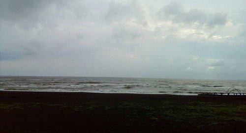A storm in Poti. Photo https://www.facebook.com/EmergencyManagementService A storm in Poti. Photo https://www.facebook.com/EmergencyManagementService