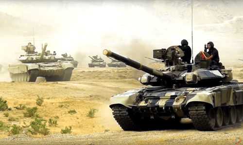 Azerbaijani tanks. Photo by the Azerbaijani Ministry of Defence https://mod.gov.az/ru/news/tankovye-podrazdeleniya-pristupili-k-intensivnym-zanyatiyam-video-23771.html Azerbaijani tanks. Photo by the Azerbaijani Ministry of Defence https://mod.gov.az/ru/news/tankovye-podrazdeleniya-pristupili-k-intensivnym-zanyatiyam-video-23771.html