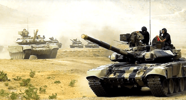 Tank units of the Azerbaijani Army. Photo: Ministry of Defence of Azerbaijan, https://mod.gov.az/ru Tank units of the Azerbaijani Army. Photo: Ministry of Defence of Azerbaijan, https://mod.gov.az/ru