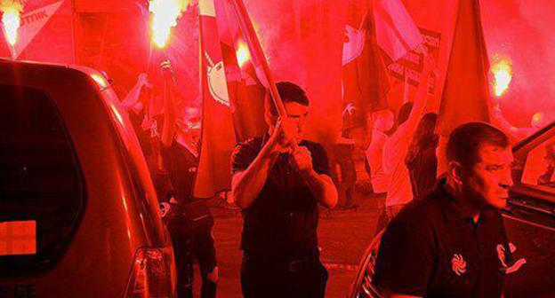 March of Georgian in Tbilisi. Photo: Sputnik / STRINGER https://sputnik-georgia.ru/sport/20180829/241886481/Gruzinskij-marsh-protiv-futbolista-akcija-na-matche-Gruzija-Latvija.html March of Georgian in Tbilisi. Photo: Sputnik / STRINGER https://sputnik-georgia.ru/sport/20180829/241886481/Gruzinskij-marsh-protiv-futbolista-akcija-na-matche-Gruzija-Latvija.html