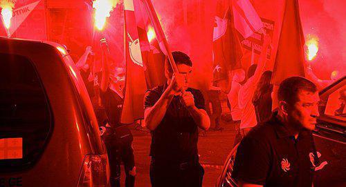 March of Georgian in Tbilisi. Photo: Sputnik / STRINGER https://sputnik-georgia.ru/sport/20180829/241886481/Gruzinskij-marsh-protiv-futbolista-akcija-na-matche-Gruzija-Latvija.html March of Georgian in Tbilisi. Photo: Sputnik / STRINGER https://sputnik-georgia.ru/sport/20180829/241886481/Gruzinskij-marsh-protiv-futbolista-akcija-na-matche-Gruzija-Latvija.html