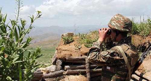 Soldier of the Nagorno-Karabakh army. Photo © Sputnik/ David Galstyan http://ru.armeniasputnik.am/karabah/20160808/4596435.html Soldier of the Nagorno-Karabakh army. Photo © Sputnik/ David Galstyan http://ru.armeniasputnik.am/karabah/20160808/4596435.html