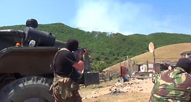 A special operation held near the village of Talgi, July 2016. Screenshot of the video https://www.youtube.com/watch?v=8h1mviG85FI A special operation held near the village of Talgi, July 2016. Screenshot of the video https://www.youtube.com/watch?v=8h1mviG85FI