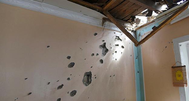 Traces of shelling in a house in Azad Garagoyunlu village of Terter region of Azerbaijan. Photo: © SPUTNIK/ MURAD ORUJOV, http://ru.sputnik.az/photo/20160405/404462472.html Traces of shelling in a house in Azad Garagoyunlu village of Terter region of Azerbaijan. Photo: © SPUTNIK/ MURAD ORUJOV, http://ru.sputnik.az/photo/20160405/404462472.html