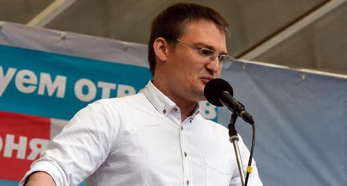 Mikhail Benyash at the rally of Navalny's supporters in Krasnodar. Photo: Elena Sineok, Yuga.ru Mikhail Benyash at the rally of Navalny's supporters in Krasnodar. Photo: Elena Sineok, Yuga.ru