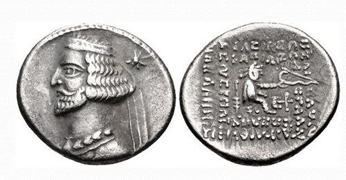 Silver coin with a portrait of Mithridates III of Parthia, 57-54 BC. A similar coin was stolen from the Tigranakert Museum on September 27, 2018. Photo from online auction website: https://www.cngcoins.com/Coin.aspx?CoinID=190499 Silver coin with a portrait of Mithridates III of Parthia, 57-54 BC. A similar coin was stolen from the Tigranakert Museum on September 27, 2018. Photo from online auction website: https://www.cngcoins.com/Coin.aspx?CoinID=190499