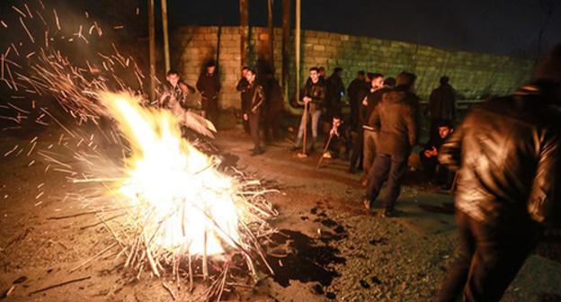 Riots in the village of Nardaran. November 26, 2015. Photo by Aziz Karimov for the "Caucasian Knot" Riots in the village of Nardaran. November 26, 2015. Photo by Aziz Karimov for the "Caucasian Knot"