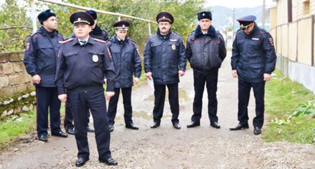 Police officers in the Islamey village of the Baksan District of Kabardino-Balkaria. Photo https://07.мвд.рф/news/item/8851462 Police officers in the Islamey village of the Baksan District of Kabardino-Balkaria. Photo https://07.мвд.рф/news/item/8851462