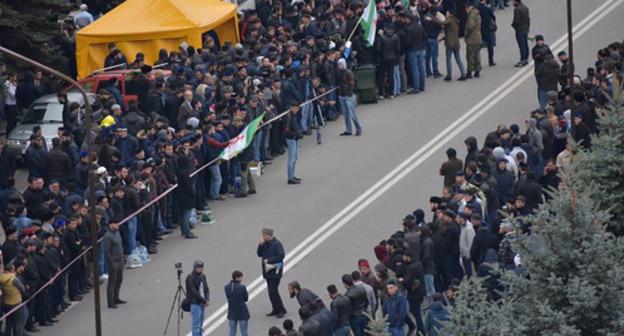 Protest rallies in Magas. Photo courtesy of Yakub Gogiev for the "Caucasian Knot" Protest rallies in Magas. Photo courtesy of Yakub Gogiev for the "Caucasian Knot"