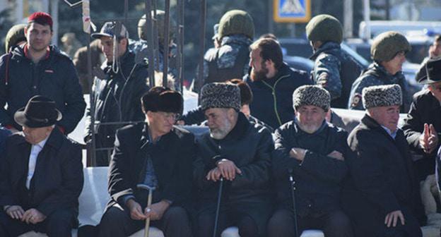 Rally participants in Magas, October 7, 2018. Photo is provided to the Caucasian Knot by Yakub Gogiev Rally participants in Magas, October 7, 2018. Photo is provided to the Caucasian Knot by Yakub Gogiev