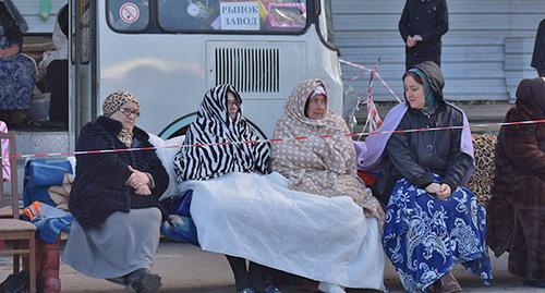 Women take part in rally in Magas, October 6, 2018. Photo is provided to the Caucasian Knot by Yakub Gogiev Women take part in rally in Magas, October 6, 2018. Photo is provided to the Caucasian Knot by Yakub Gogiev