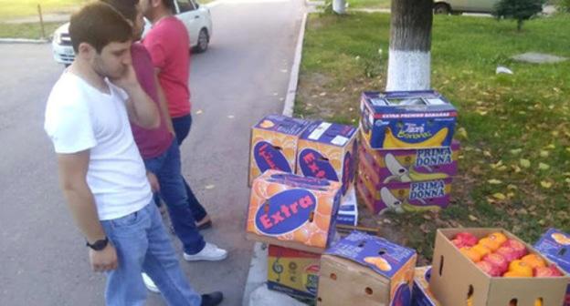 The raised money spent to buy food for students and repatriates from Syria. Photo by Ratmir Karov for the "Caucasian Knot" The raised money spent to buy food for students and repatriates from Syria. Photo by Ratmir Karov for the "Caucasian Knot"