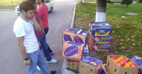 The raised money spent to buy food for students and repatriates from Syria. Photo by Ratmir Karov for the "Caucasian Knot" The raised money spent to buy food for students and repatriates from Syria. Photo by Ratmir Karov for the "Caucasian Knot"