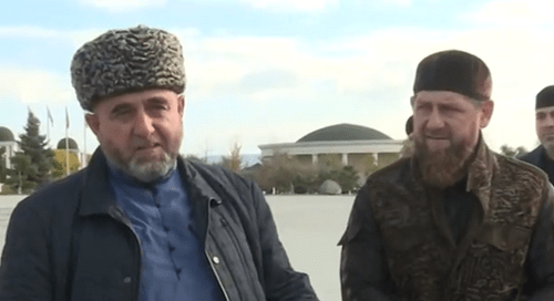 The man named as a representative of the Ingush clan of Nalgievs meets Ramzan Kadyrov. Screenshot from broadcasting by the "Grozny" ChGTRK, https://www.youtube.com/watch?v=hGRTXdrqXMw The man named as a representative of the Ingush clan of Nalgievs meets Ramzan Kadyrov. Screenshot from broadcasting by the "Grozny" ChGTRK, https://www.youtube.com/watch?v=hGRTXdrqXMw