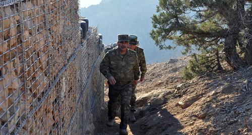 Minister of Defence of Azerbaijan at the contact line. Photo: http://mod.gov.az/ru/foto-arhiv-045/?gid=24733 Minister of Defence of Azerbaijan at the contact line. Photo: http://mod.gov.az/ru/foto-arhiv-045/?gid=24733