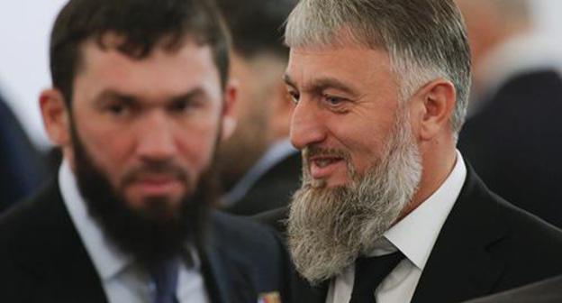 Adam Delimkhanov (right). Photo: REUTERS/Maxim Shemetov Adam Delimkhanov (right). Photo: REUTERS/Maxim Shemetov