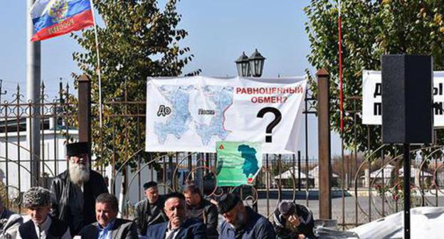 Rally in Magas, October 2018. Photo: courtesy of Yakub Gogiev Rally in Magas, October 2018. Photo: courtesy of Yakub Gogiev