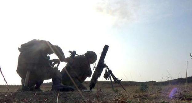 Azerbaijani soldiers take part in gunnery drills, October 2018. Photo: website of the Ministry of Defence of Azerbaijan. https://mod.gov.az/ru/news/motostrelkovye-podrazdeleniya-vypolnili-uprazhneniya-po-strelbe-video-24652.html Azerbaijani soldiers take part in gunnery drills, October 2018. Photo: website of the Ministry of Defence of Azerbaijan. https://mod.gov.az/ru/news/motostrelkovye-podrazdeleniya-vypolnili-uprazhneniya-po-strelbe-video-24652.html