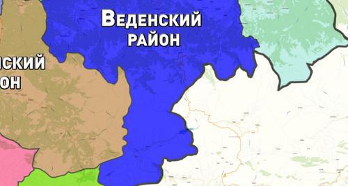 An updated version of the map of the border between Chechnya and Dagestan. Screenshot made on November 11, 2018, on the website of the Chechen Parliament http://www.parlamentchr.ru/republic/karta-chr An updated version of the map of the border between Chechnya and Dagestan. Screenshot made on November 11, 2018, on the website of the Chechen Parliament http://www.parlamentchr.ru/republic/karta-chr